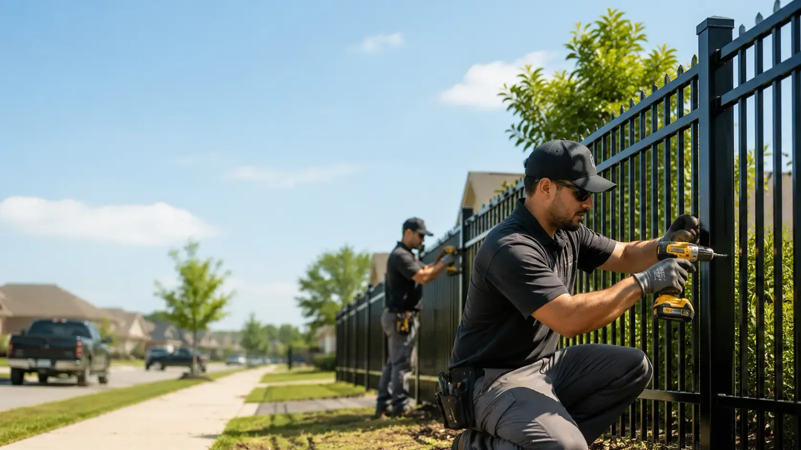 Metal Fence Installation in Oakville, IN
